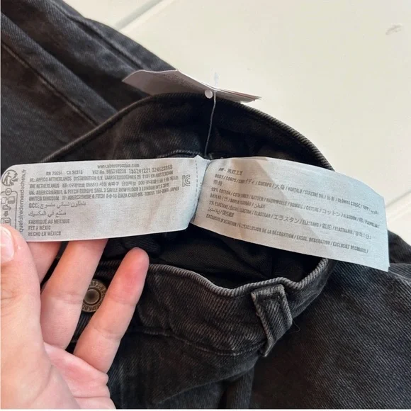 NWT Abercrombie & Fitch Curve Love 90's Straight Ultra High Rise Jean 32 X-Long - Picture 6 of 6